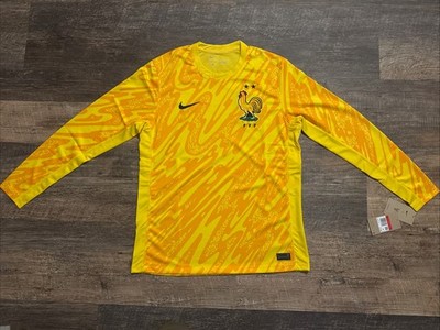 2024 Men's Nike France National Team Yellow Long Sleeve Soccer