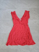 Kimchi Blue,Urban outfitters women's red wrap mini,summer, dress size XS. 6-8