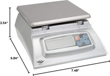 Bakers Math Kitchen Scale - KD8000 , Silver/ 5 modes (g, lbs, lbs/oz, oz, kg) 