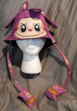 Labubu Monster BUCKET HAT PURPLE W/ EARS Air Pumping FITS SM ADULT/LG KID