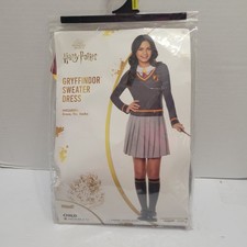 Harry Potter Gryffindor Halloween Costume Uniform Sweater Dres Child Medium 8-10