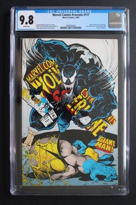 MARVEL COMICS PRESENTS #117 1st WOLVERINE vs VENOM Battle 1992 Iron Fist CGC 9.8