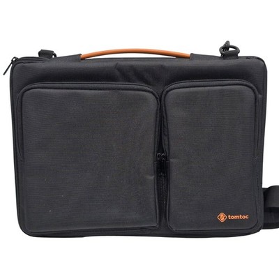 Tomtoc Laptop Shoulder Bag With Adjustable Strap & Multiple Pockets For Storage