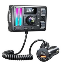 Bluetooth 5.3 Car Adapter with Air Vent Installation DSP Noise Black