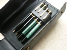 Pelikan 4 teiliges Schreibset Modell 400 gr&uuml;ngestreift - unbenutzt + Etui