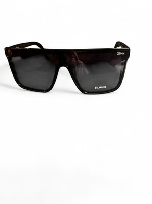 Quay Australia Nightfall Oversized Sunglasses Black/Smoke Fade - New