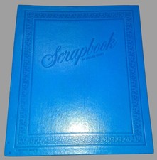 Vintage Deluxe Craft Blue Scrapbook Album Decorative Border Blank Pages For Crea