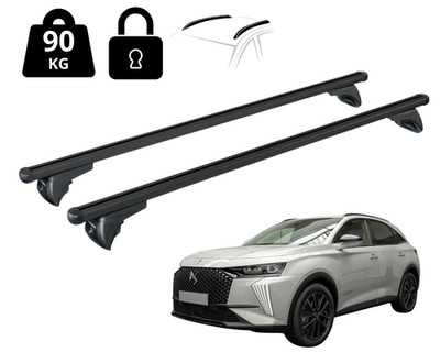 Nordrive Dachträge Querträgerr Für DS 7 5-Türer 2022, 120 cm, Stahl, Schwarz