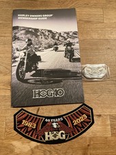 NUOVO Harley Davidson 1983-2023 40 anni HOG Harley gruppo proprietari patch e spille set