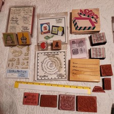 Birthday Rubber Stamps Lot.