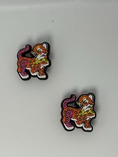 Lisa Frank Colorful Funny Groovy For Crocs Shoe Charms 2 Pc