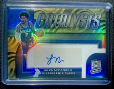 2022-23 Panini Spectra Basketball Gold Catalysts Auto Jalen McDaniels 06/10