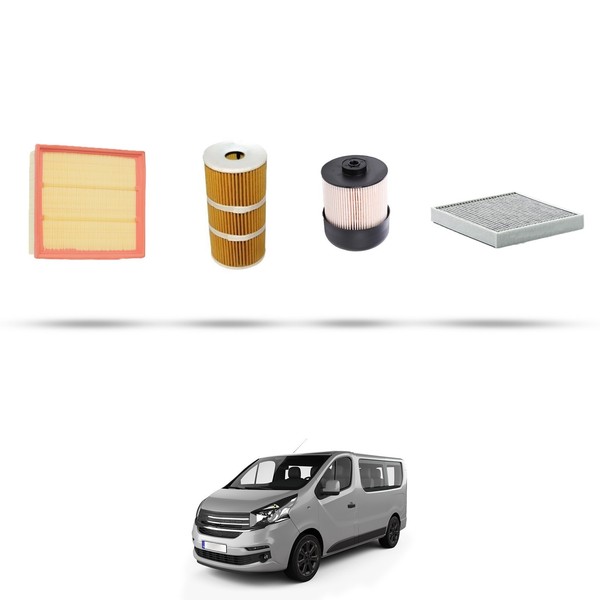 Hoffcar Wartungs-Kit 4 Filter FüR Fiat Talento II 1.6 Ecojet 89Kw Ab 2016-image