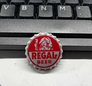 UNUSED REGAL BEER CORK BOTTLE CAP / CROWN AMERICAN BREWING CO NEW ORLEANS LA