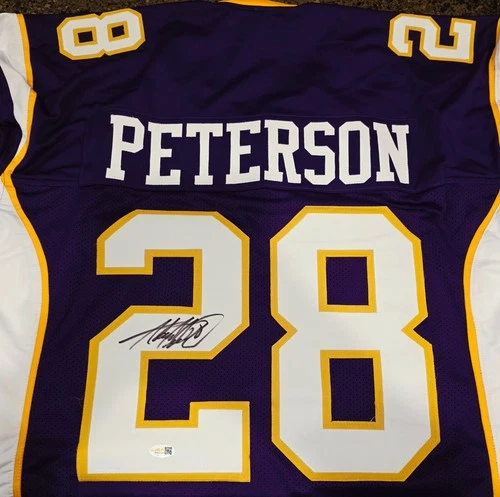 Adrian Peterson NFL HOF Signed Autographed Minnesota Vikings Jersey JSA COA