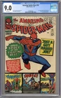 AMAZING SPIDER-MAN #38 CGC 9.0 WHITE PAGES MARVEL COMICS 1966