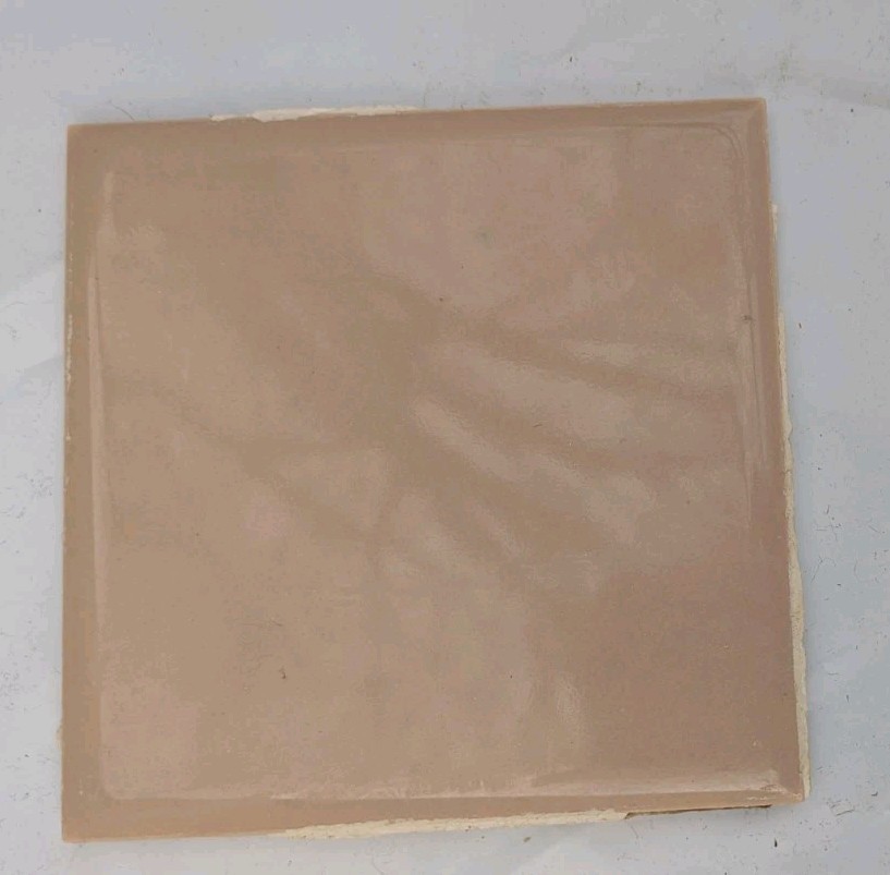 Vintage 4 1/4" American Olean Tile Sandlewood / Suntan  Light brown Reclaimed