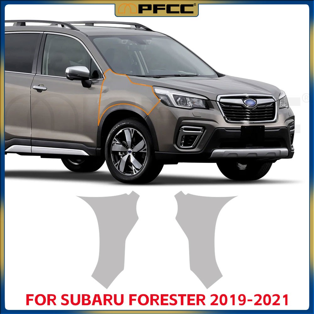 For Subaru Forester 2019-2021 Fender Precut Paint Protection Film Clear TPU PPF