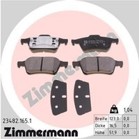 Zimmermann BremsbeläGe Bremsbelagsatz BremsklöTze Hinten 23482.165.1
