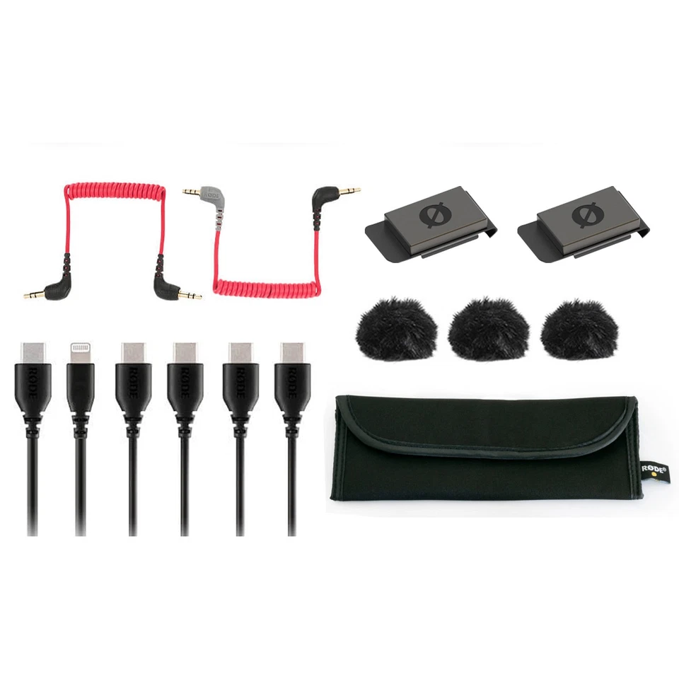 Rode Wireless ME Dual Mikrofon System mit 2x Lavalier GO WH und 2x Windschutz WH - Bild 4 von 4