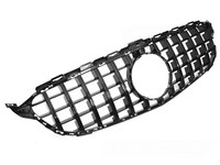 Sport Grill GT Optik GläNzend Schwarz FüR Mercedes C-Klasse W205 S205 2014-2023