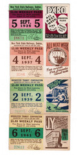 4 TRANSIT TICKET Passes Rochester New York September 1936 1937 1939 1941