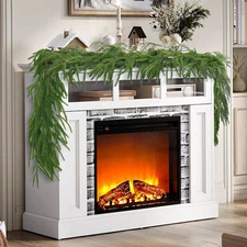 9FT Norfolk Pine Garland Christmas Dense Winter Green Artificial Faux Greenery