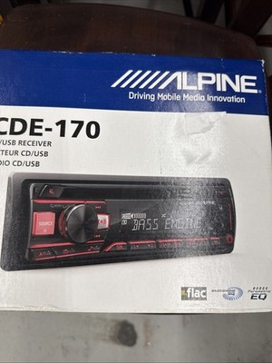 Alpine CDE-170 CD Player Android iPhone USB AM FM Radio MP3