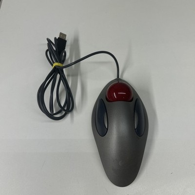 Logitech Trackman Marble Trackball Wired Mouse T-BC21 Tested Works