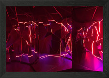 Gerahmtes Wandbild Labyrinth Poster Leinwanddruck Bild