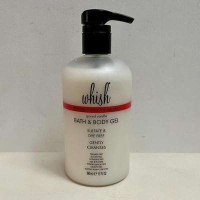 Whish Spiced Vanilla Antioxidant Bath & Body Gel Pump Big 13oz Limited Edition