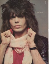 Rudy Sarzo portrait pinup Quiet Riot clippings Kevin DuBrow Carlos Cavazo photo