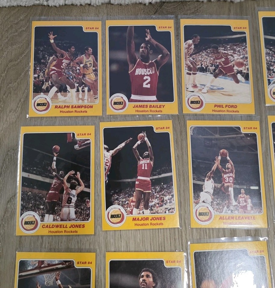 1983-84 Star Company Houston Rockets 12-card Team Set Ralph Sampson ...
