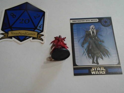 x1 Nightsister Sith Witch w/ Card #39 Star Wars Miniatures Game Universe
