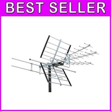 200-Mile Outdoor TV Antenna - 4K 1080P VHF/UHF Reception with Easy Install -