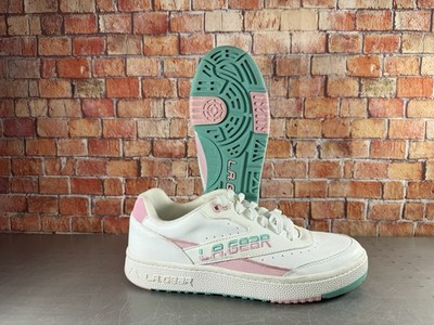 80s Style LA Gear Sketchers Pink White Green 2019 Sneakers Women Size 7.5  