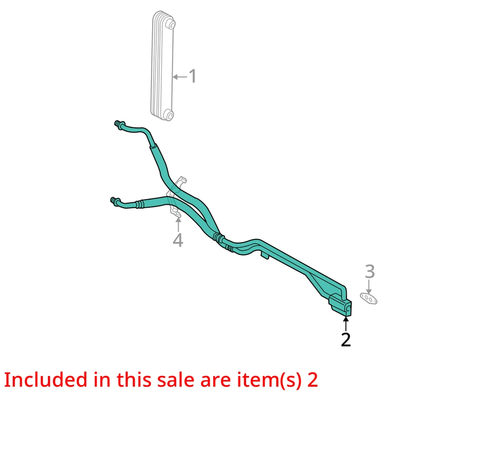 2015 - 20 雪佛兰/吉姆西 SUBURBAN 1500 发动机机油冷却器线 5.3 RWD — 第 4/4 张图片