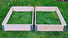 TWO (2x) Pallet COLLARS 120x80cm - popular as raised bed garden planters