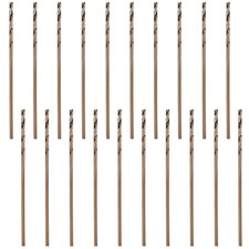 1/32 Cobalt Drill Bit Set, 20 Pcs M35 High Speed Steel Jobber Length Twist Dril