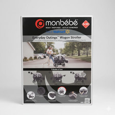 Monbebe Everyday Outings Wagon Stroller, Cobblestone Grey, Toddler, Unisex. NEW