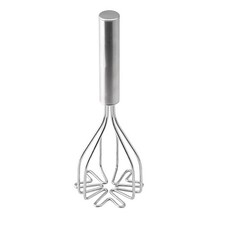 2-In-1 Potato Masher Tool, 18/8 Stainless Steel for Veggies & Fruits