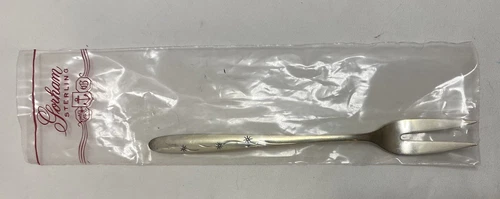 Celeste by Gorham Sterling Silver Seafood / Cocktail Fork 5.75" Unused 19g