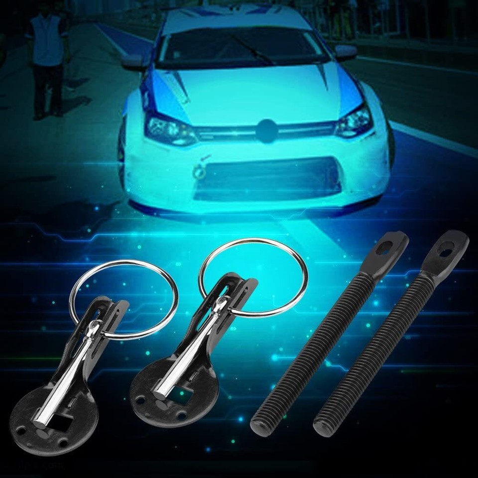Car Hood Pin Pins Lock Alloy Steel Mount Bonnet Latch Kit Racing Car ...
