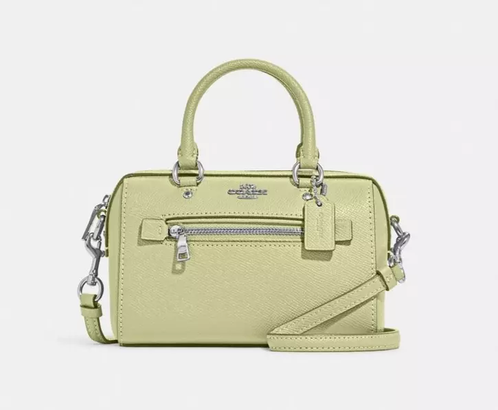 Coach, Bags, Nwot Coach Rowan Satchel Crossbody Signature Green