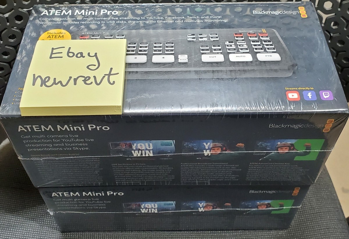 Blackmagic Design ATEM Mini PRO - Brand New, Sealed, Full Blackmagic Design ATEM Mini PRO - Brand New, Sealed, Full