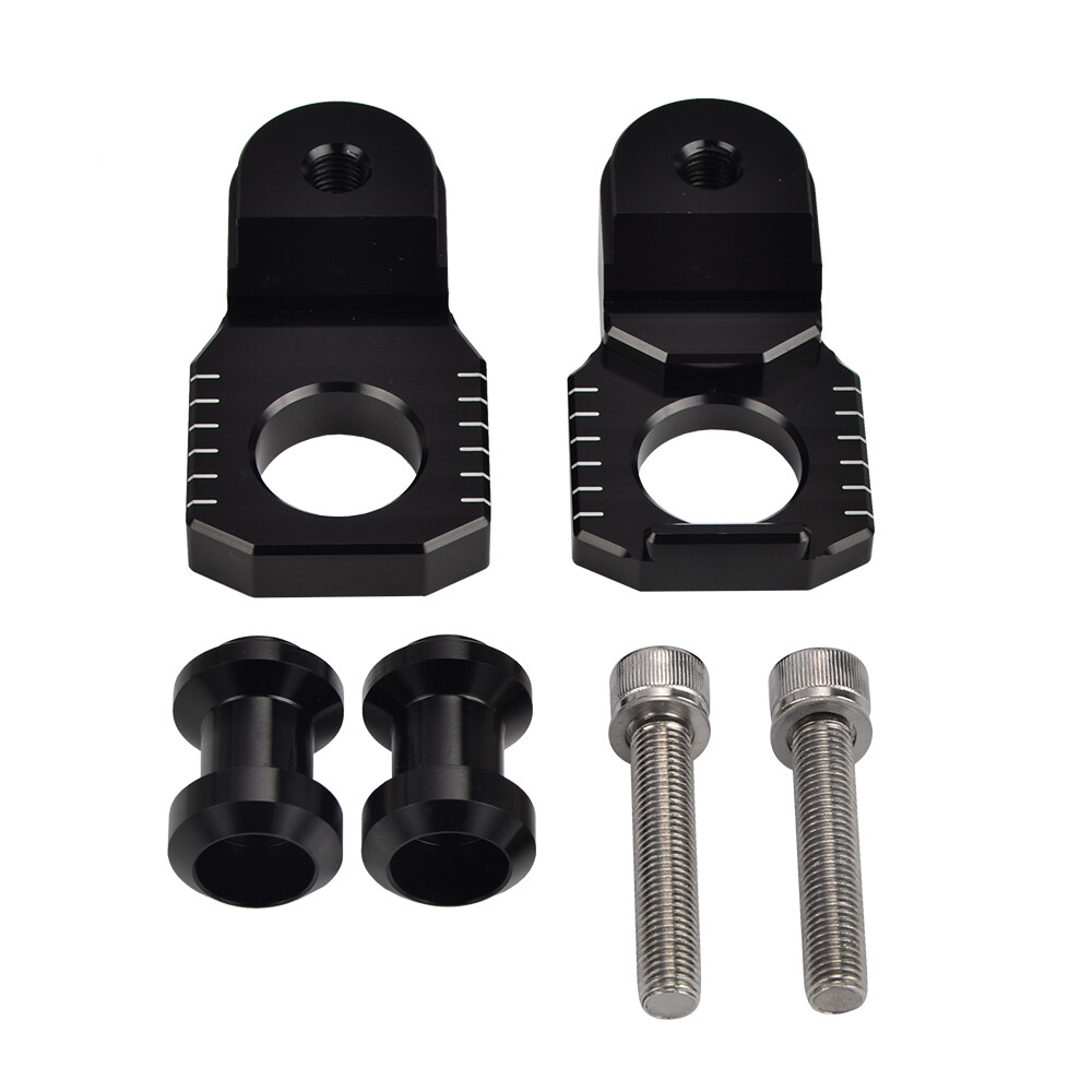 Pair Axle Block Sliders Chain Adjuster For Kawasaki ZX6R 20092021