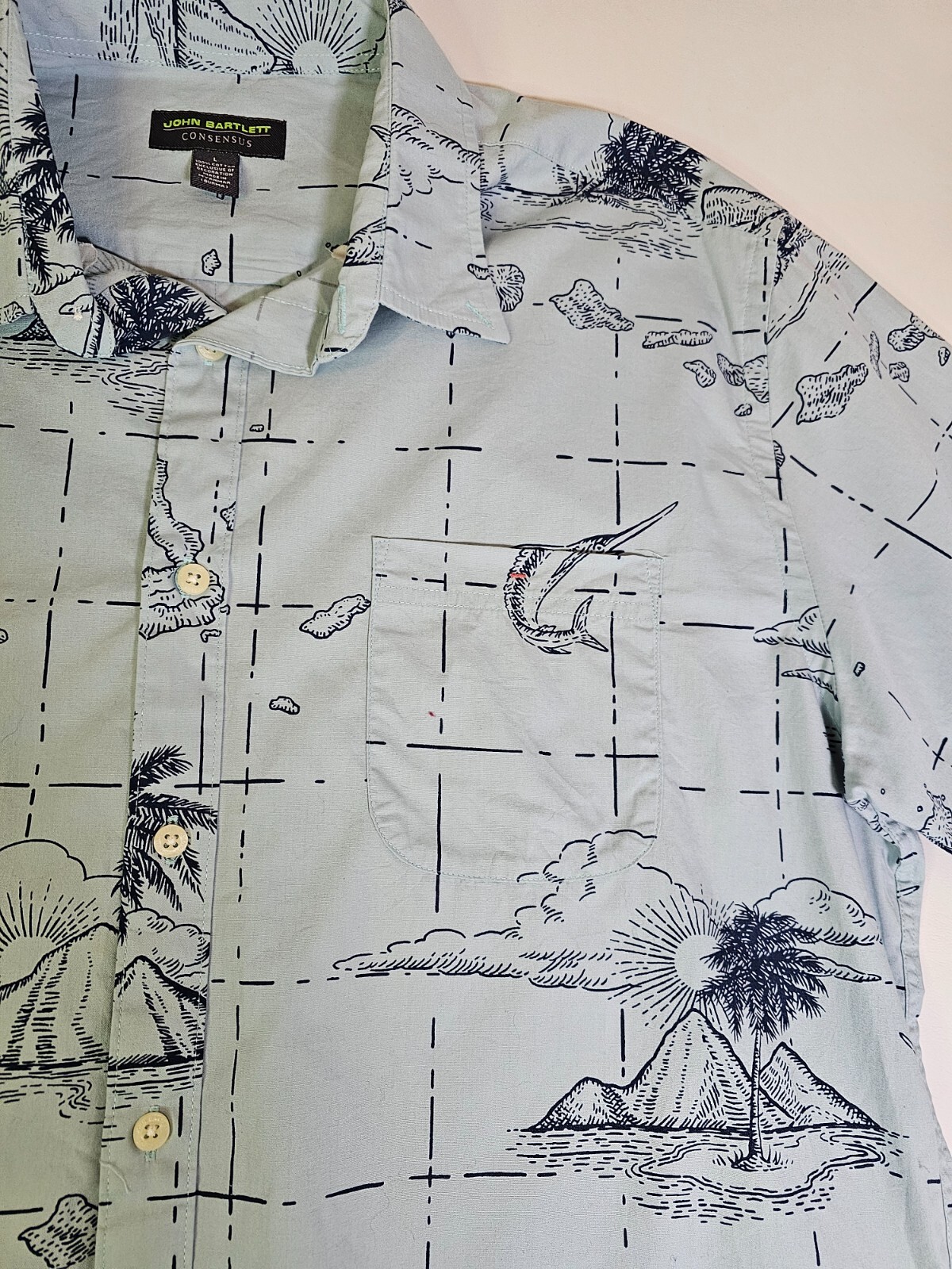 John Bartlett Consensus Men's Button-Down Shirt S… - image 2