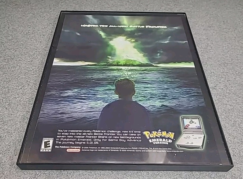 Pokemon Emerald Version Video Game Framed Print Ad 2005 8.5x11