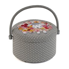Hobby Geschenk Basteln Organizer: Rund: Applikation: Strickschaf