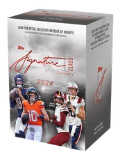 (1) 2024 TOPPS SIGNATURE CLASS VALUE/BLASTER BOX (42 Cards) Football New QTY